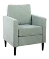 Lumisource 33" Wood Wendy Contemporary Accent Chair In Light Green