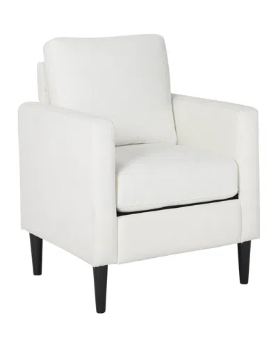 Lumisource 33" Wood Wendy Contemporary Arm Chair In Cream