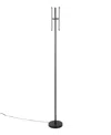 Lumisource 65" Metal Icicle Swivel Floor Lamp In Black