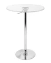 Lumisource Adjustable Bar Table In Gray