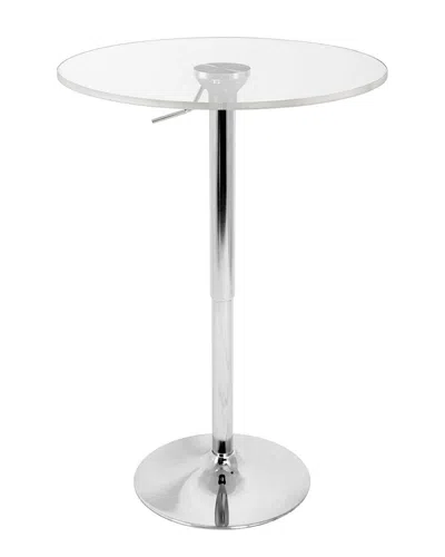Lumisource Adjustable Bar Table In Gray