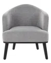 Lumisource Ahoy Accent Chair Chr-ahoy Bkgy