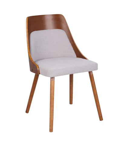 Lumisource Anabelle Mid-century Modern Dining Accent Chair In Brown