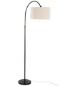 Lumisource April 72 Contemporary Metal Floor Lamp In Oil Bro In White