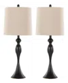 Lumisource Ashland 27" Metal Table Lamp, Set Of 2 In Black,white