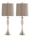 Lumisource Ashland 27" Metal Table Lamp, Set Of 2 In Bronze,silver