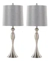 Lumisource Ashland 27" Metal Table Lamp, Set Of 2 In Silver