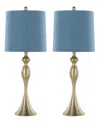 Lumisource Ashland 27" Metal Table Lamp, Set Of 2 In Silver