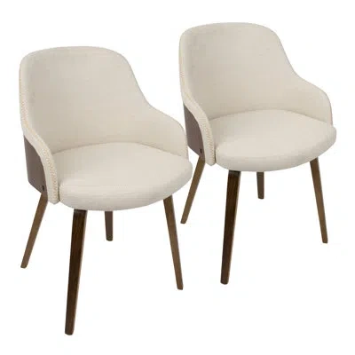 Lumisource Bacci Dining Chair - Set Of 2 In Cream