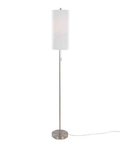 Lumisource Bounty 62" Metal Floor Lamp In Silver,white