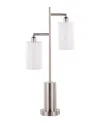 Lumisource Cannes 27" Metal Table Lamp In Silver,white