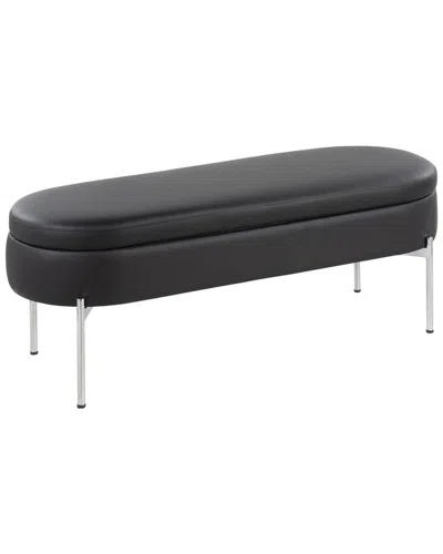 Lumisource Chloe Storage Bench In Black