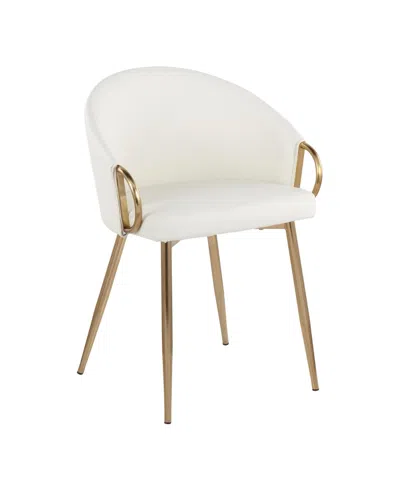 Lumisource Claire Contemporary Glam Chair Leather