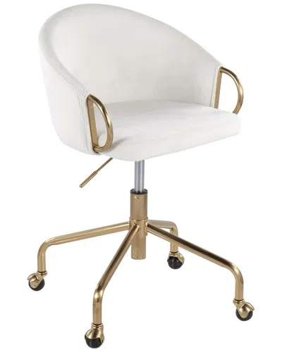 Lumisource Claire Task Chair In White