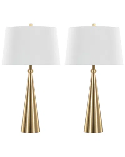 Lumisource Cone 30 Contemporary Metal Table Lamp In Gold And
