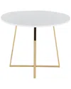 Lumisource Cosmo Dining Table In Gold