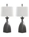 Lumisource Curvo 30 Contemporary Polyresin Table Lamp In Rub In Black