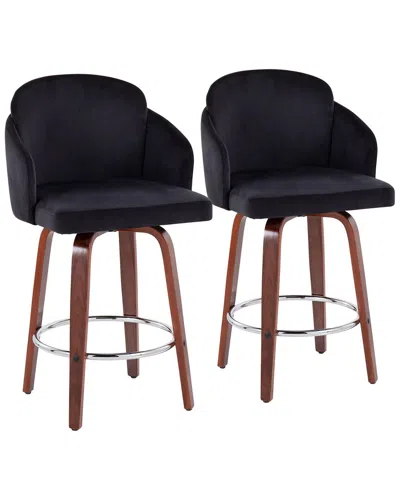 LUMISOURCE LUMISOURCE DAHLIA SET OF 2 COUNTER STOOLS