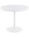 Lumisource Dakota Industrial Dining Table In White