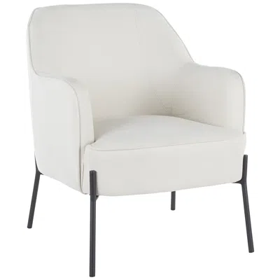Lumisource Daniella 25 1/2" Wide Modern Cream Fabric Accent Chair