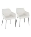 Lumisource Daniella Contemporary Dining Chair, 2 Piece Set