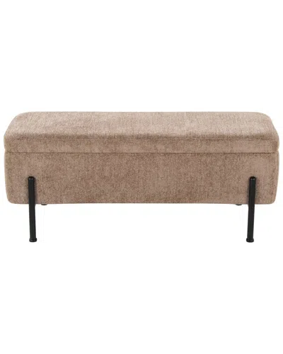 Lumisource Daniella Storage Bench In Brown