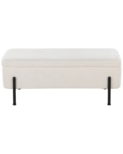 Lumisource Daniella Storage Bench In Neutral