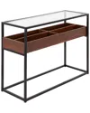 Lumisource Display Console Table In Brown