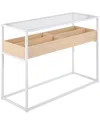 Lumisource Display Console Table In White