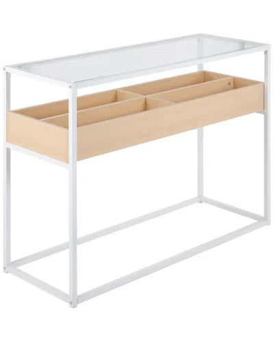 Lumisource Display Console Table In White