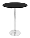 Lumisource Adjustable Bar Table In Black