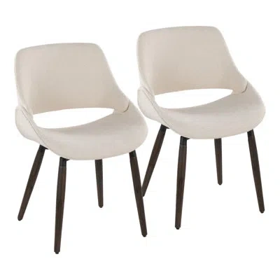 Lumisource Fabrico Chair - Set Of 2 In Cream
