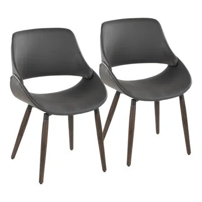 Lumisource Fabrico Chair - Set Of 2 In Gray