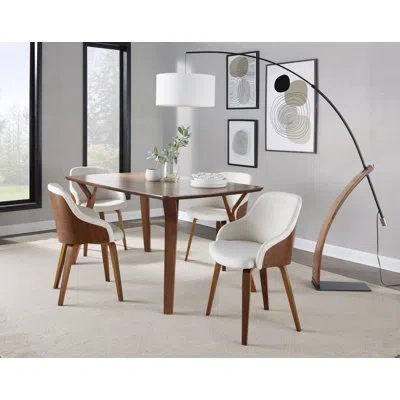 Lumisource Folia-bacci Dining Set - 5 Piece In Walnut