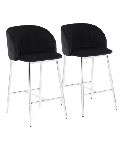 Lumisource Fran Contemporary Counter Stool, Set Of 2