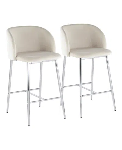 Lumisource Fran Contemporary Counter Stool, Set Of 2