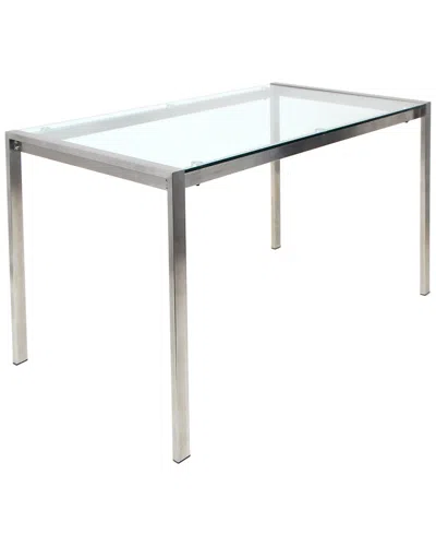 Lumisource Fuji Dining Table In Silver