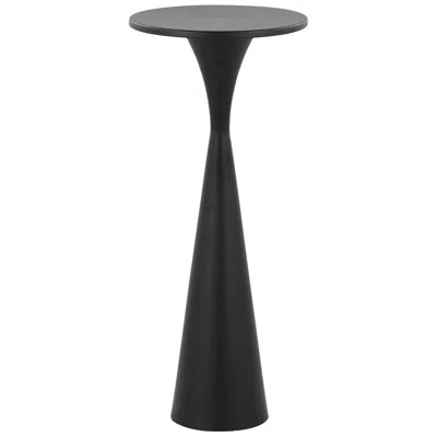 Lumisource Gemma 22" Metal Side Table Matte Black By