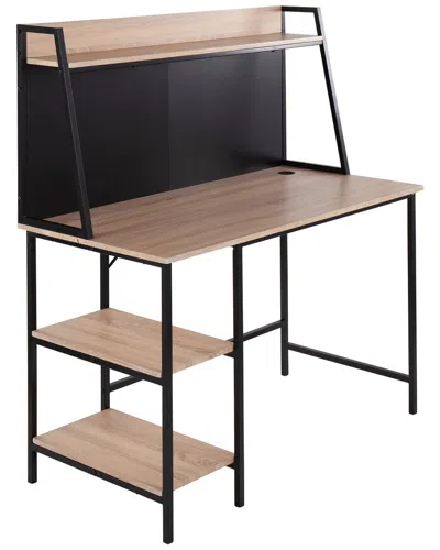 Lumisource Geo Shelf Desk In Black