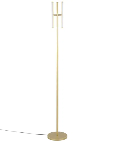 Lumisource Icicle 65in Modern Swivel Floor Lamp In Gold