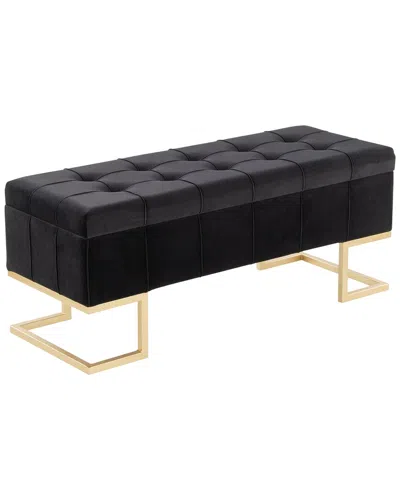 Lumisource Midas Storage Bench In Black