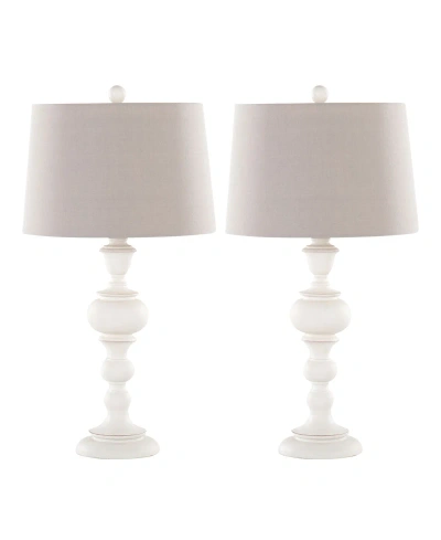 Lumisource Morocco 30" Polyresin Table Lamp In Off White,gray