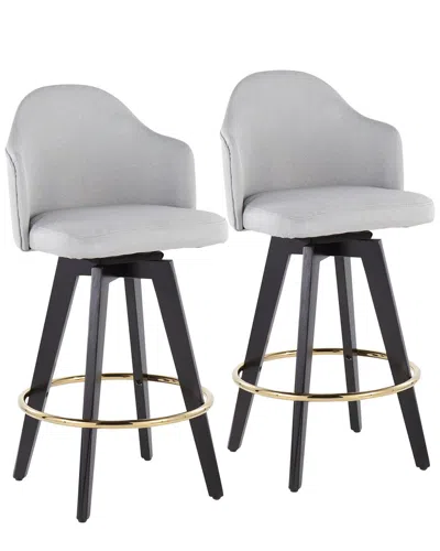 Lumisource Set Of 2 Ahoy 26in Counter Stools In Black