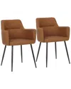 Lumisource Set Of 2 Andrew Chairs In Black