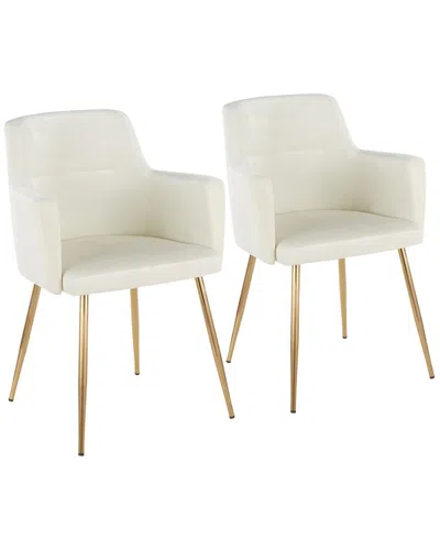 Lumisource Set Of 2 Andrew Chairs In White