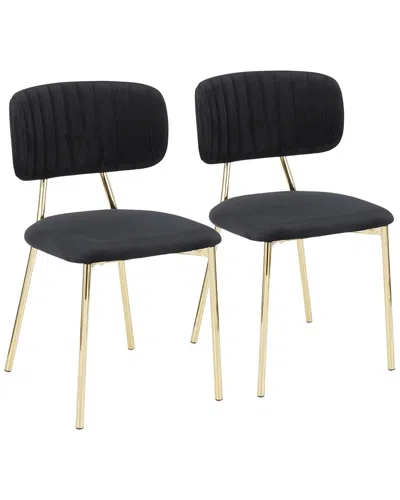 Lumisource Set Of 2 Bouton Chairs In Black