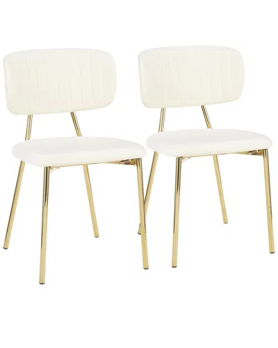 Lumisource Set Of 2 Bouton Chairs In Gold