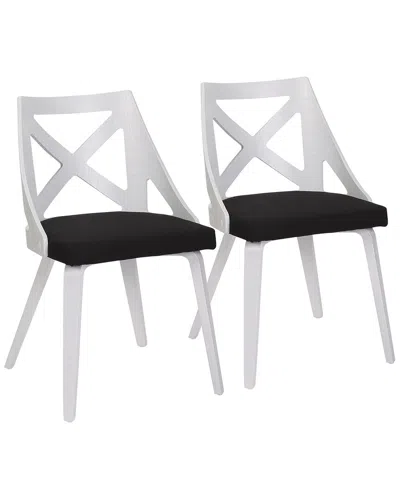 Lumisource Set Of 2 Charlotte Chairs In White