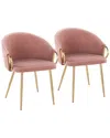Lumisource Claire Chair - Set Of 2 Ch-clairev2 Aupk2