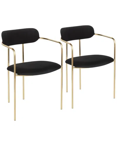 Lumisource Set Of 2 Demi Chairs In Black